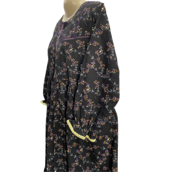 Black khaddar frock - Image 7