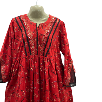Traditional Frocks ( Red Color ) - Image 2